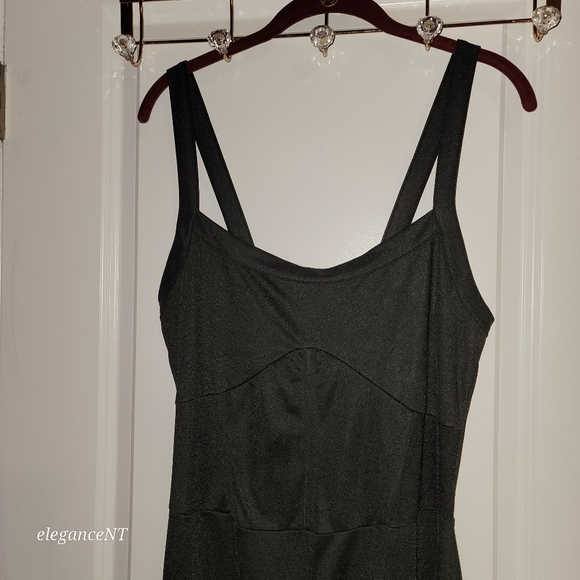 Pretty Little Thing Black Sleeveless Crepe Seam detail jumpsuit  Sz: 14  NWT - Picture 5 of 7